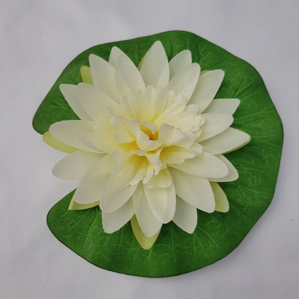 Pier 1 Water Lilies 5" Floating Flower Artificial Lifelike Pond Pool Decor 9 Pad